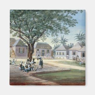 Imán Edificios del misionario, St Johns, Antigua (w/c y