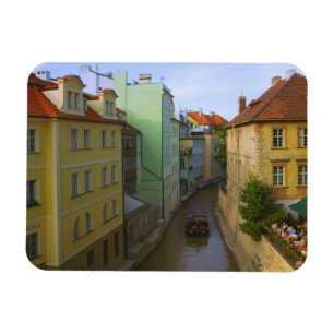 Imán Edificios históricos con canal, Praga, Checa