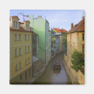 Imán Edificios históricos con canal, Praga, Checa