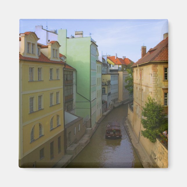 Imán Edificios históricos con canal, Praga, Checa (Frente)