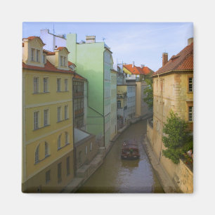 Imán Edificios históricos con canal, Praga, checo