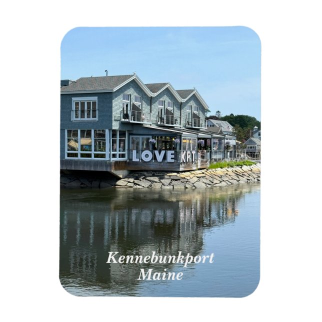 Imán Edificios rústicos frente al mar en Kennebunkport  (Vertical)
