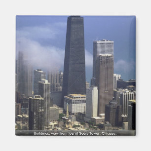 Imán Edificios, visión desde el top de Torre Sears,