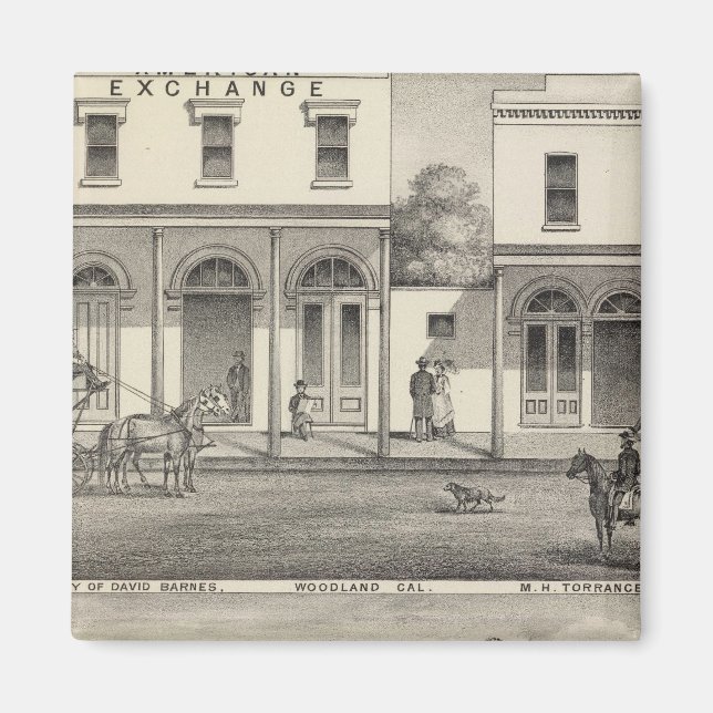 Imán Edificios Woodland, Yolo (Frente)