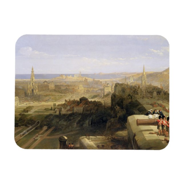 Imán Edimburgo desde el Castillo, 1847 (aceite sobre li (Horizontal)