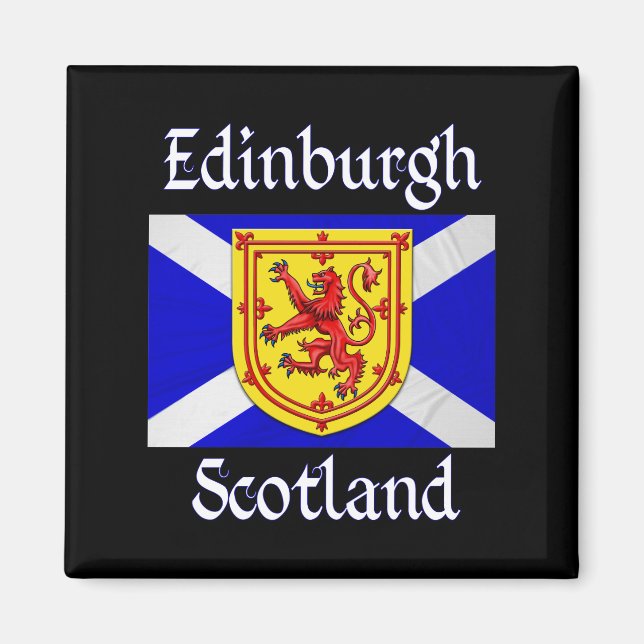 Imán Edimburgo León de Escocia Rampant Bandera escocesa (Frente)