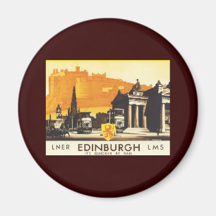 Imán Edimburgo vía LNER Rail Poster