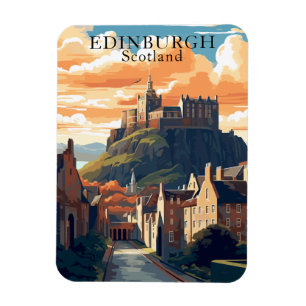 Imán Edinburgh Castle Scotcard Magnet de viaje
