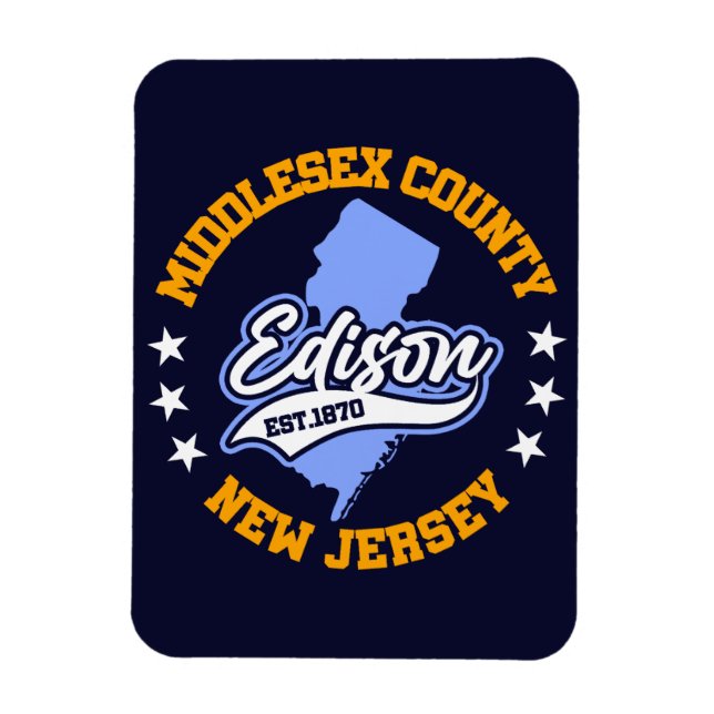 Imán Edison, Nueva Jersey (Vertical)