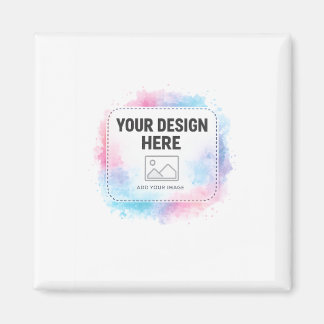 Imán Editable Watercolor Design Template – Your Design