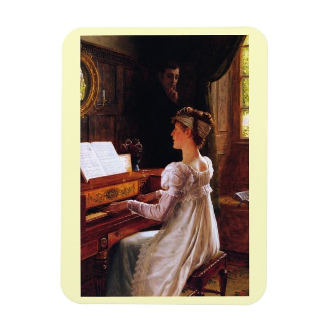 Imán Edmund Blair Leighton, Courtship Victorian Art (Vertical)