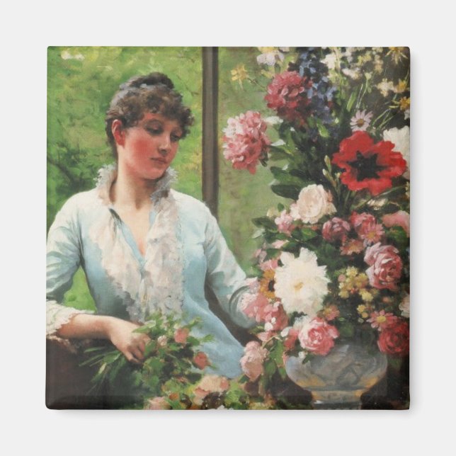 Imán Edouard Debat-Po Preparando el arreglo floral (Frente)