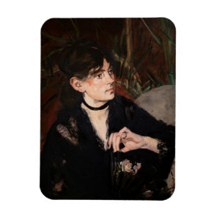 Imán Edouard Manet - Berthe Morisot con un abanico 1874