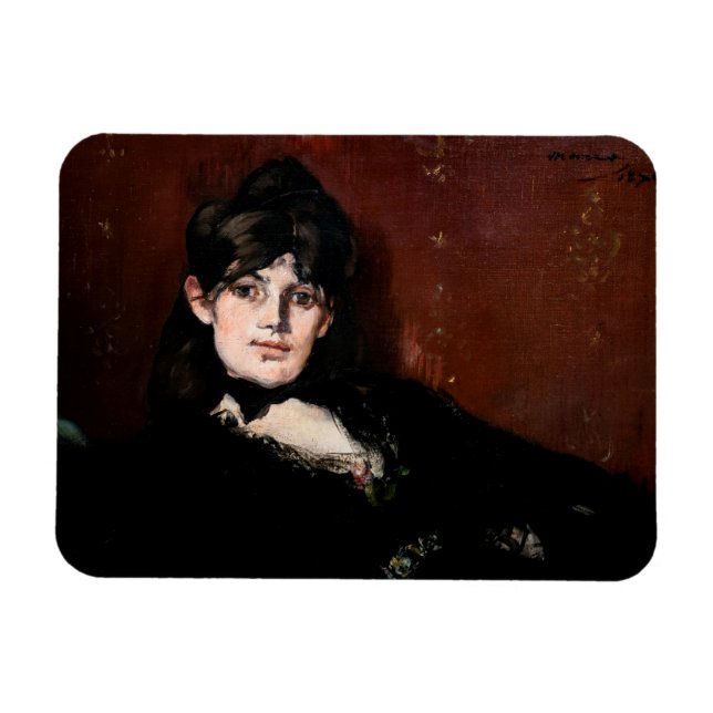 Imán Edouard Manet - Berthe Morisot Reclinada (Horizontal)
