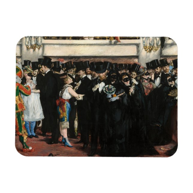 Imán Edouard Manet - Bolla enmascarada en la ópera (Horizontal)