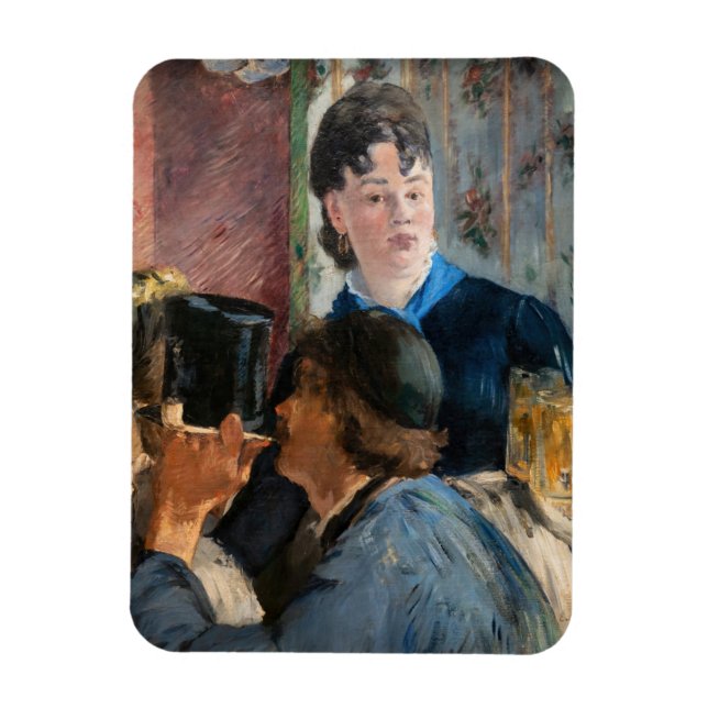 Imán Edouard Manet - Camarera Sirviendo Cerveza (Vertical)