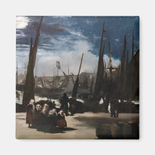 Imán Edouard Manet - El puerto de Boulogne a la luz de