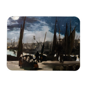 Imán Edouard Manet - El puerto de Boulogne a la luz de