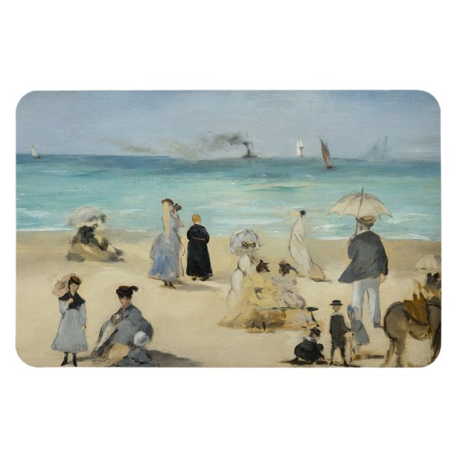Imán Edouard Manet - En la playa, Boulogne-sur-Mer (Horizontal)