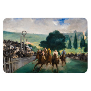 Imán Edouard Manet - Las carreras en Longchamp