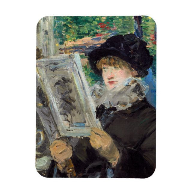 Imán Edouard Manet - Mujer leyendo (Vertical)