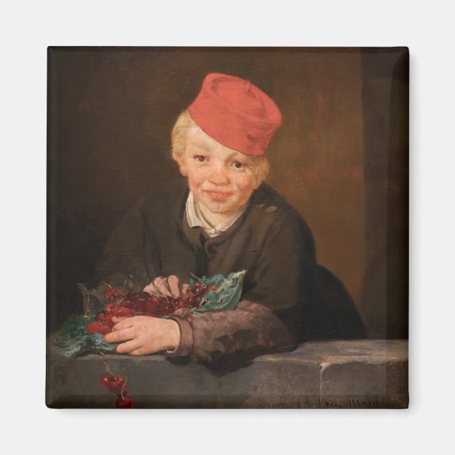 Imán Edouard Manet - Niño con Cerezas (Frente)