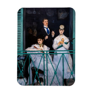 Imán Edouard Manet - The Balcony / Le Balcon