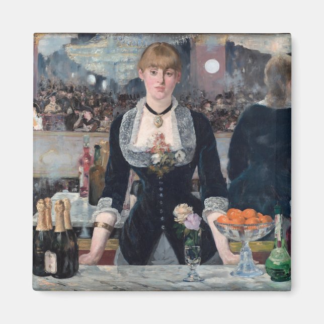 Imán Edouard Manet - Un bar en el Folies-Bergere (Frente)