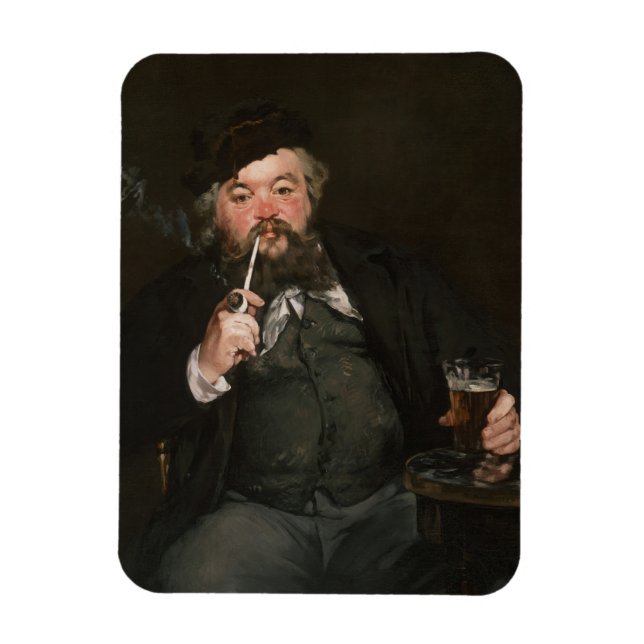 Imán Edouard Manet - Un buen vaso de cerveza / Bock de  (Vertical)