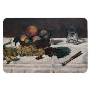 Imán Edouard Manet - Vida fija, frutas en una mesa