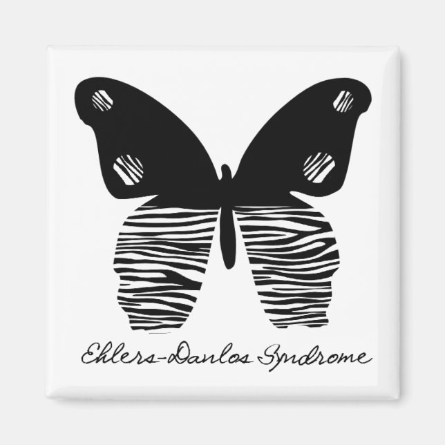 Imán EDS Mariposa Zebra Stripe Magnet (Frente)