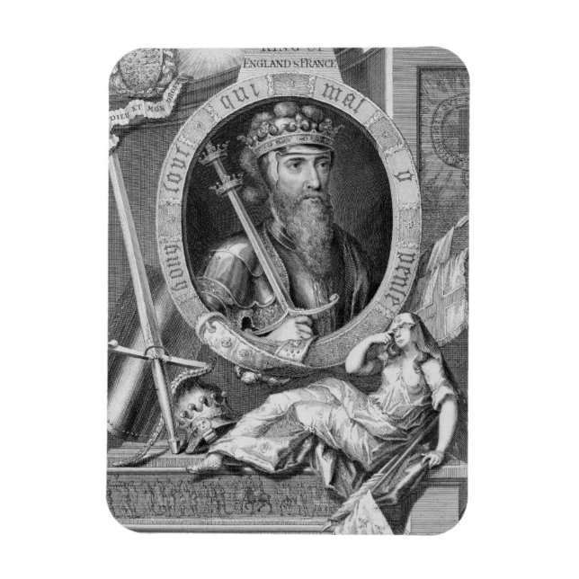Imán Eduardo III (1312-77) Rey de Inglaterra de 1327, a (Vertical)
