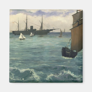 Imán Eduardo Manet el el Kearsarge en Boulogne