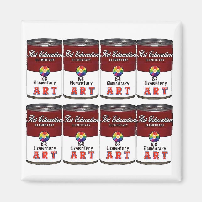 Imán Educación artística, arte pop - (Frente)