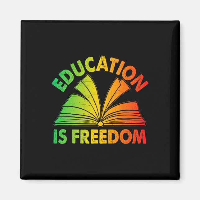 Imán Educación de la Historia Negra es Libros de Libert (Frente)