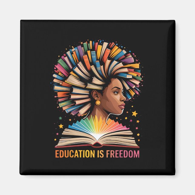Imán Educación de la Historia Negra Es Libros de Libert (Frente)