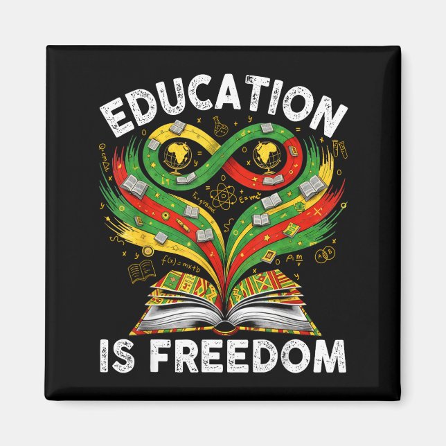 Imán Educación de la Historia Negra Es Libros de Libert (Frente)