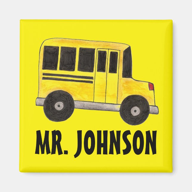 Imán Educación personalizada de conductores de autobús  (Frente)