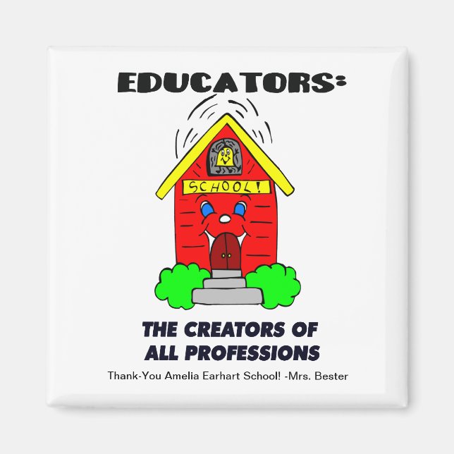 Imán Educadores: Los creadores de todas las profesiones (Frente)