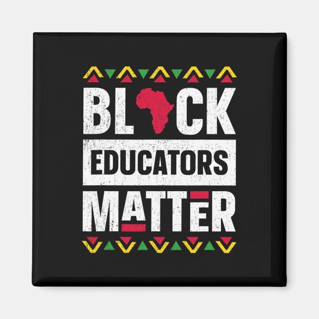 Imán Educadores negros problema profesor de historia ne (Frente)