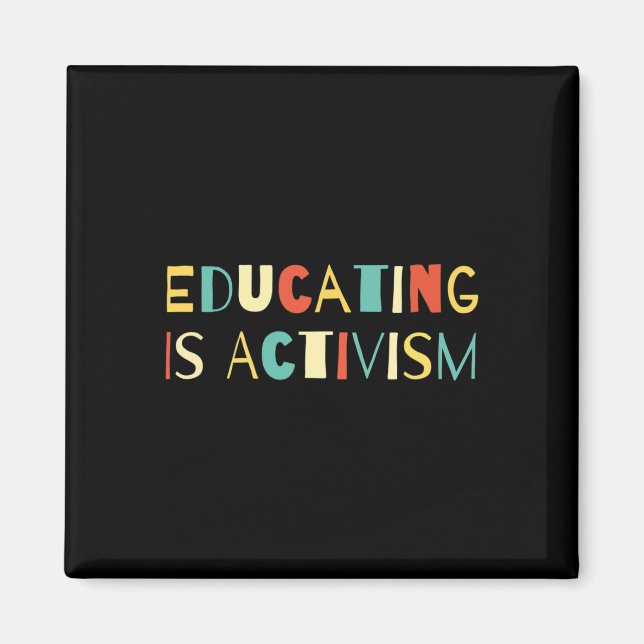 Imán Educar Es Activismo Agradecimiento A Los Maestros  (Frente)
