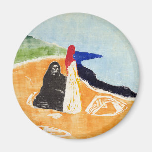 Imán Edvard Munch Dos mujeres en la costa