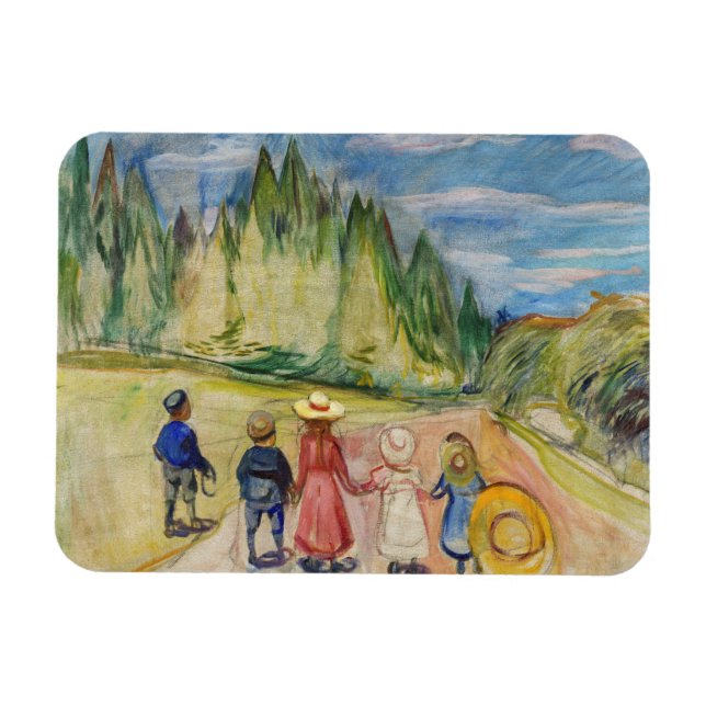 Imán Edvard Munch - El bosque de cuento de hadas (Horizontal)