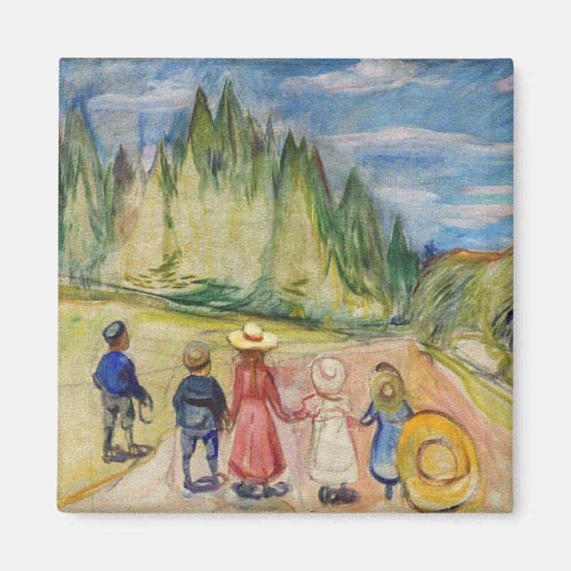 Imán Edvard Munch - El bosque de cuento de hadas (Frente)
