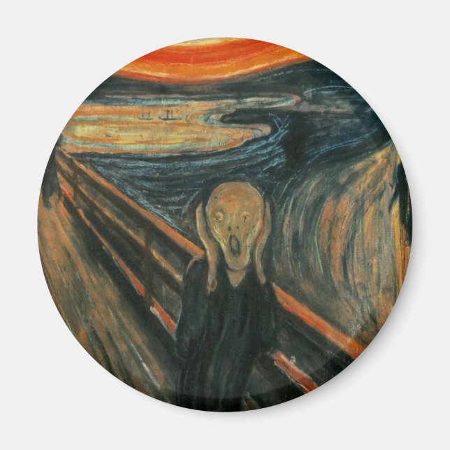 Imán Edvard Munch - El Grito (Frente)
