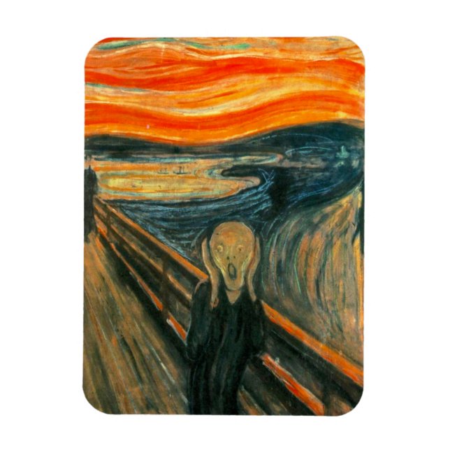 Imán EDVARD MUNCH - El grito 1893 (Vertical)