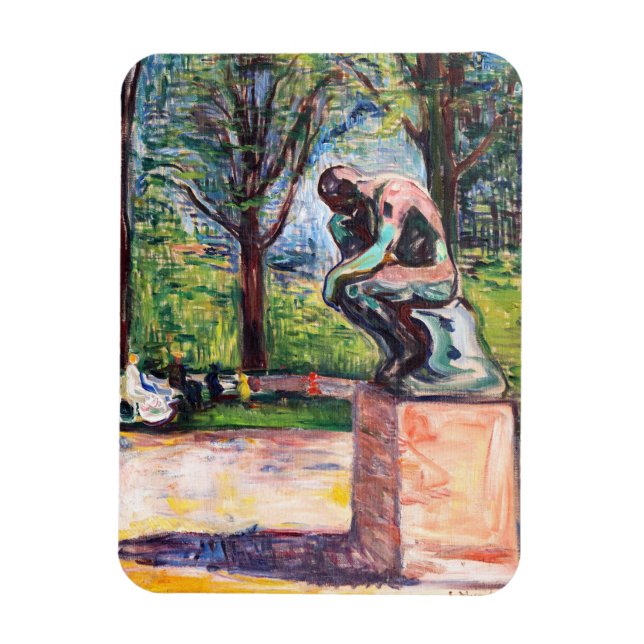 Imán Edvard Munch - El pensador de Rodin (Vertical)