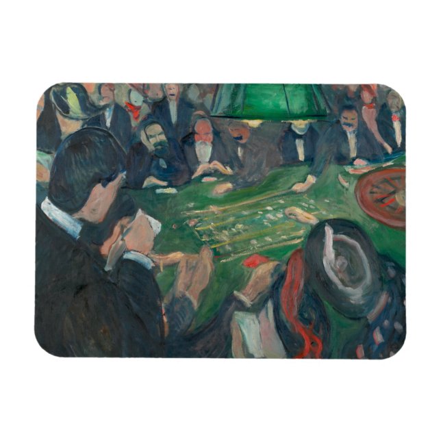 Imán Edvard Munch - En la mesa de la ruleta (Horizontal)