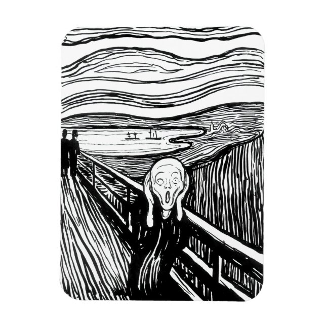 Imán Edvard Munch - La litografía de la crema (Vertical)