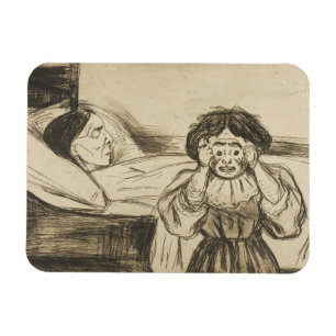 Imán Edvard Munch - La madre muerta y su hijo